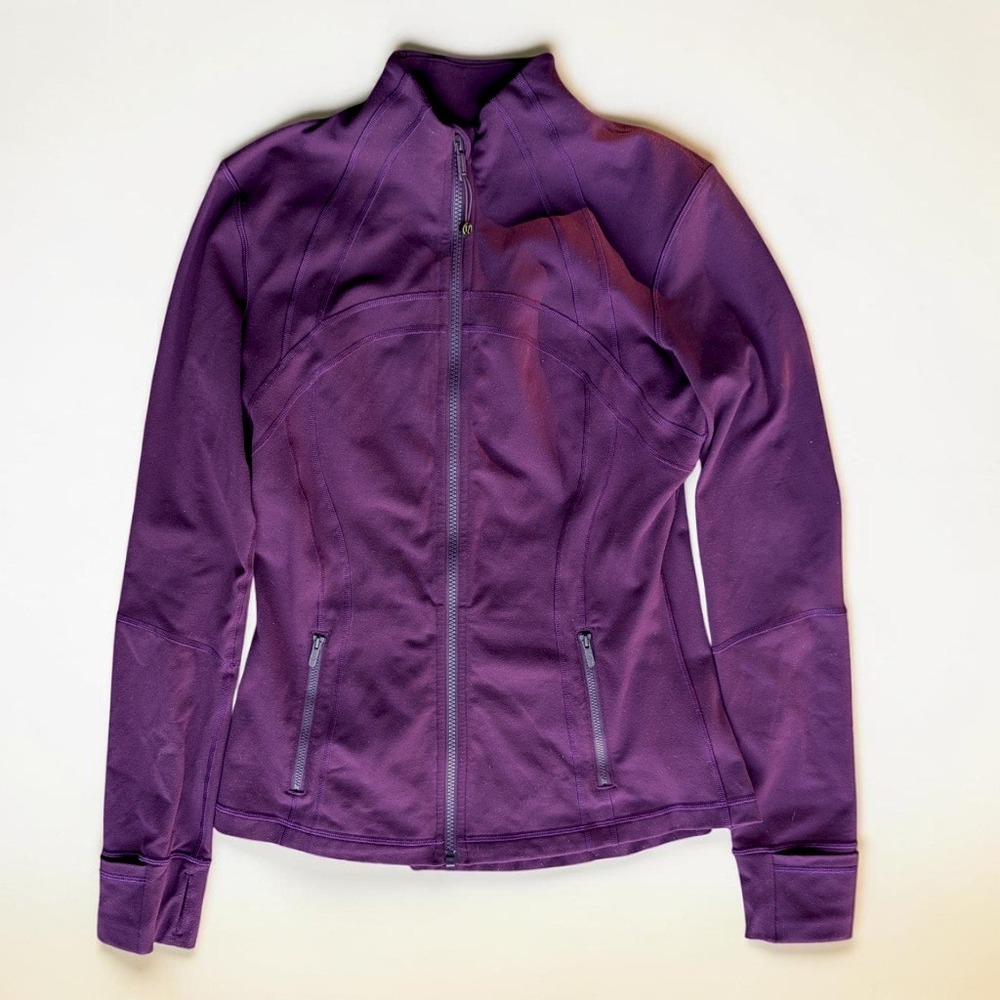 Lululemon Define Jacket Sz 10 Dramatic Magenta Luon - Picture 4 of 13